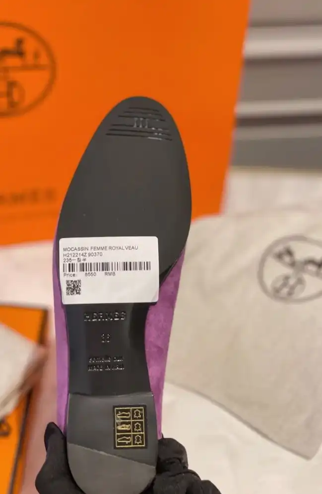 hype Hermes Leather Shoes