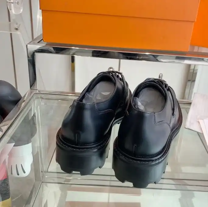 hype Hermes Leather Shoes