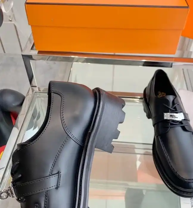 hype Hermes Leather Shoes