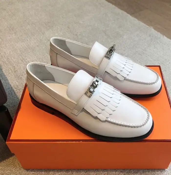 hype Hermes Leather Shoes