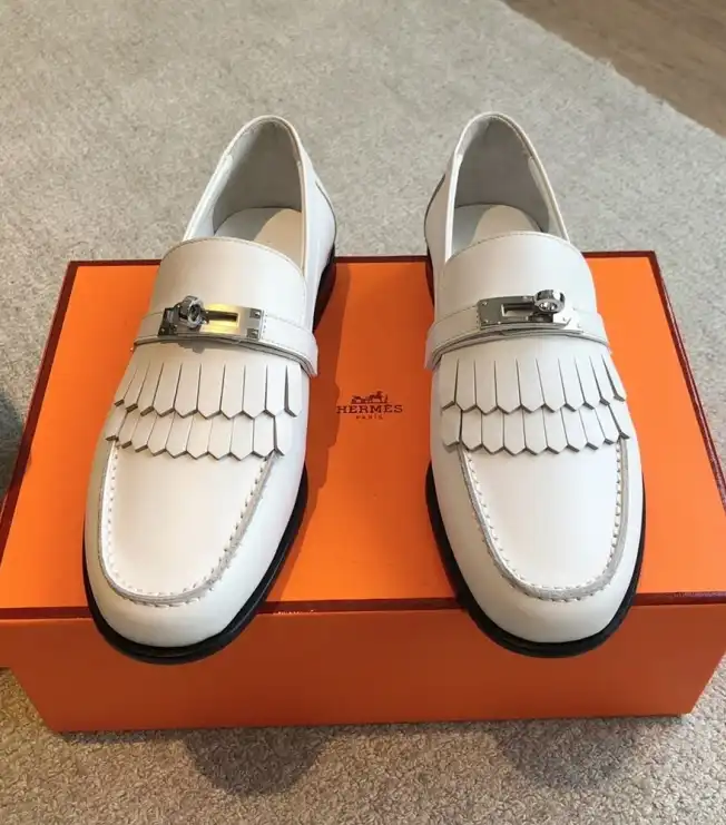 hype Hermes Leather Shoes