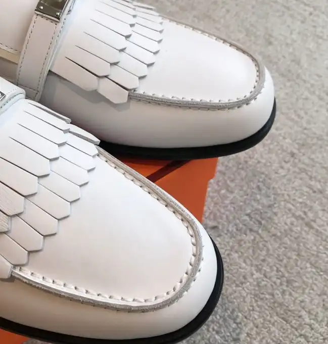 hype Hermes Leather Shoes