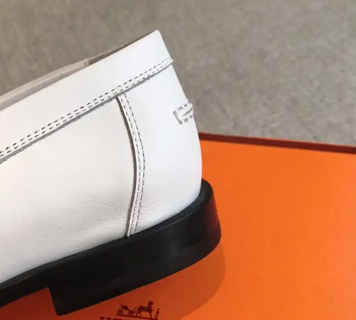 hype Hermes Leather Shoes