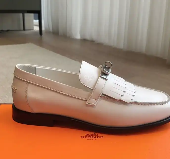 hype Hermes Leather Shoes