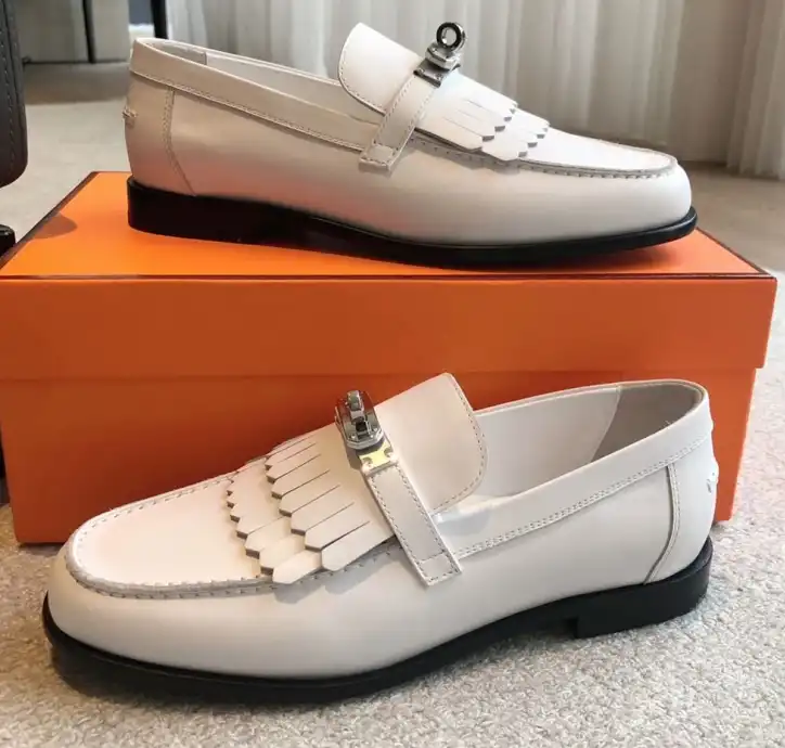 hype Hermes Leather Shoes