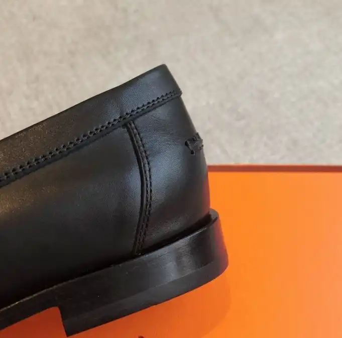 hype Hermes Leather Shoes