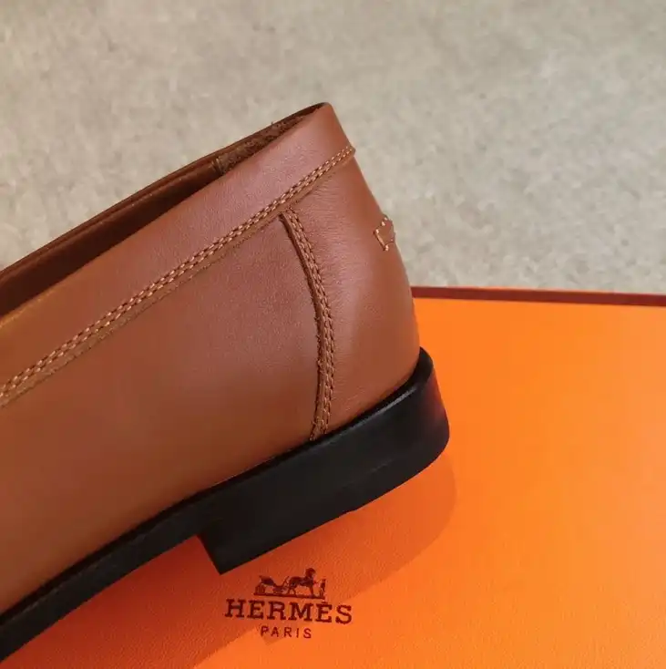 hype Hermes Leather Shoes