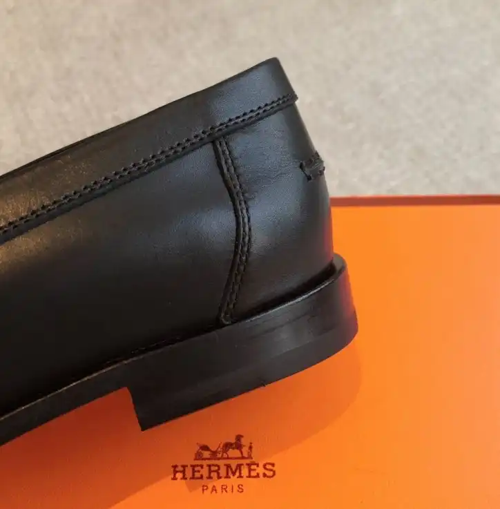 hype Hermes Leather Shoes