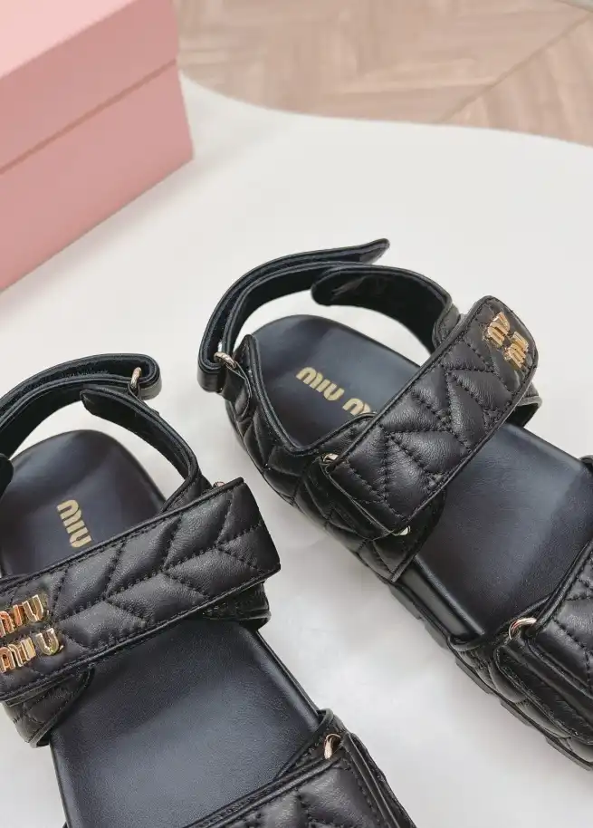 hype Miu Miu Sandals