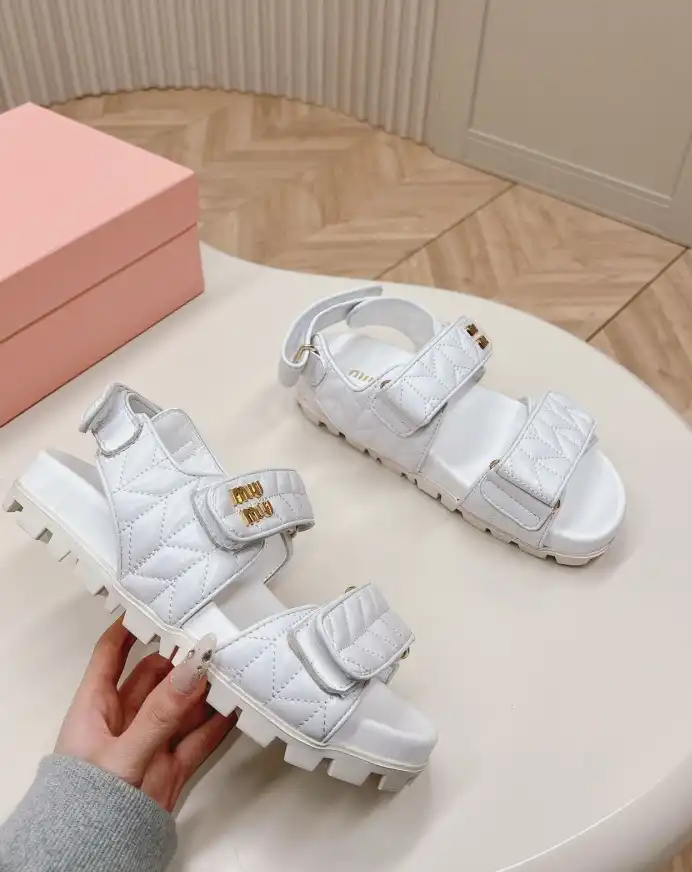 hype Miu Miu Sandals