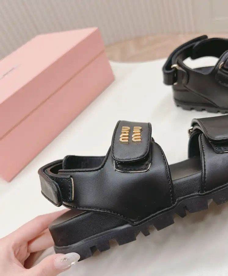 hype Miu Miu Sandals