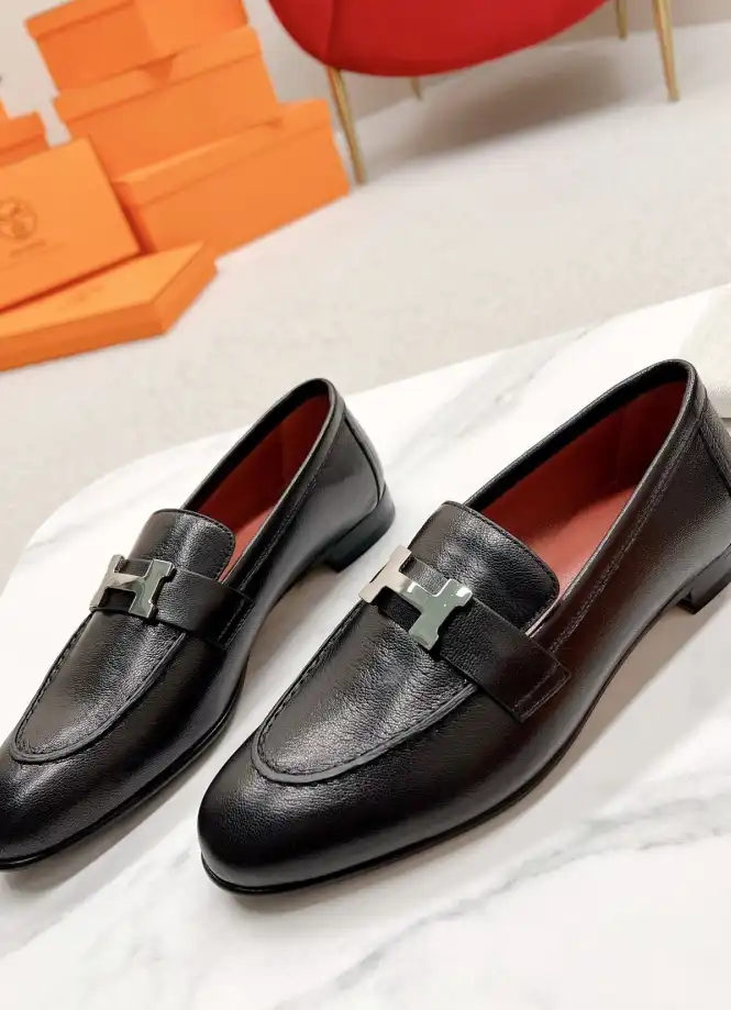 hype Hermes Leather Shoes