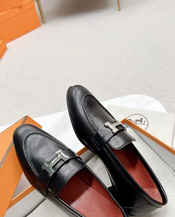 hype Hermes Leather Shoes