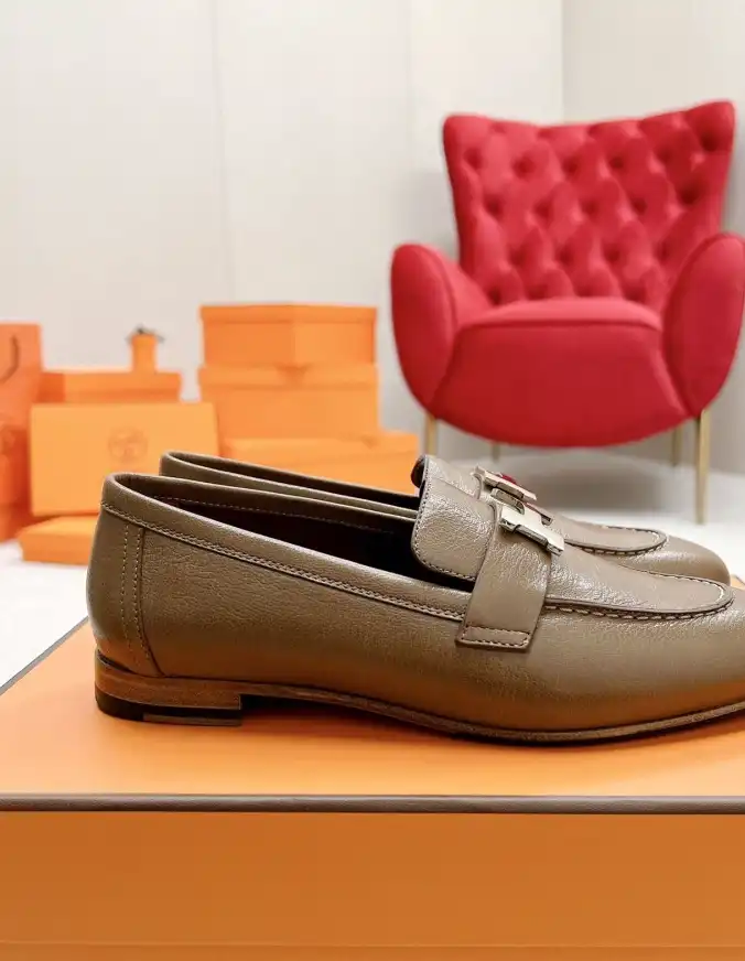 hype Hermes Leather Shoes