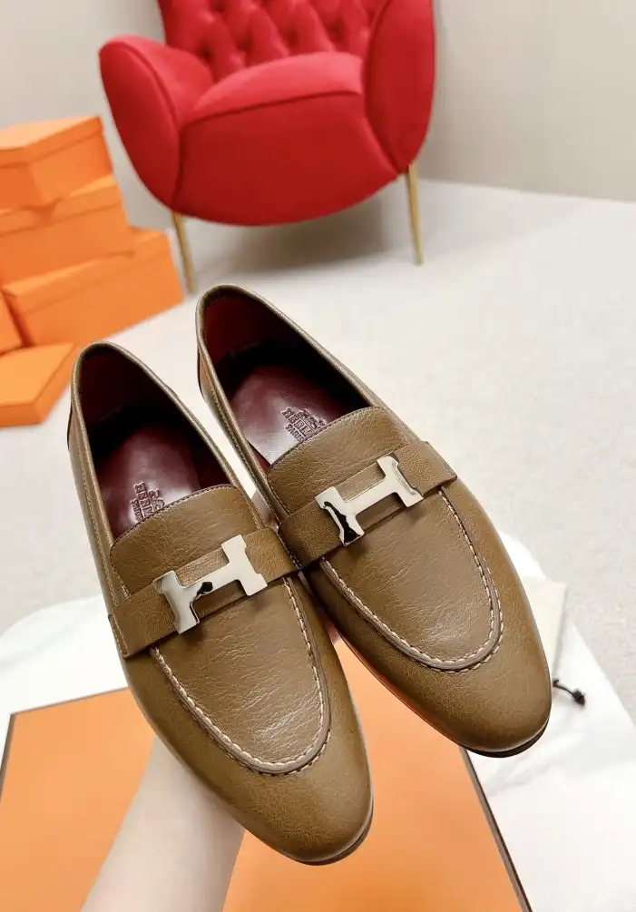 hype Hermes Leather Shoes