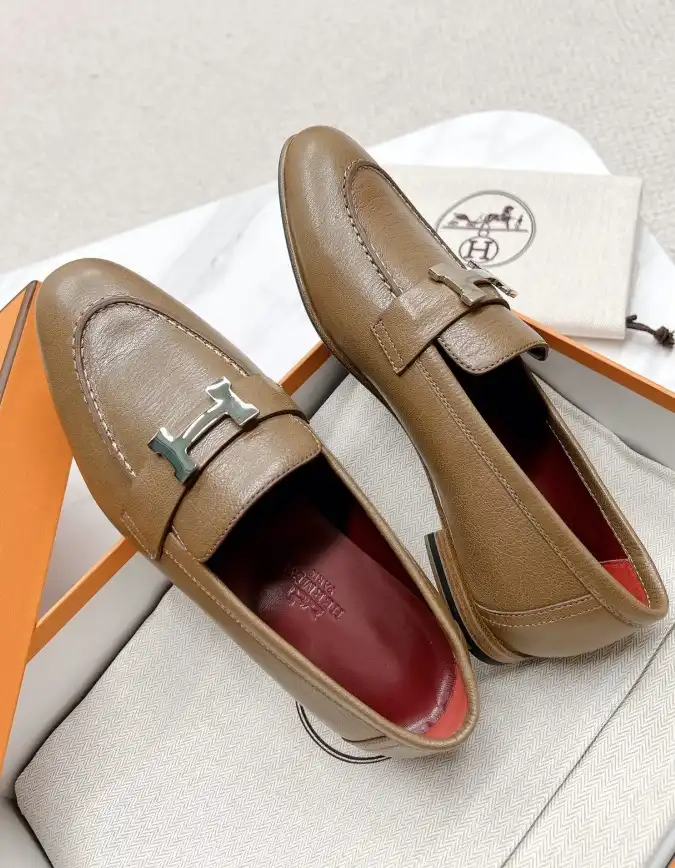 hype Hermes Leather Shoes