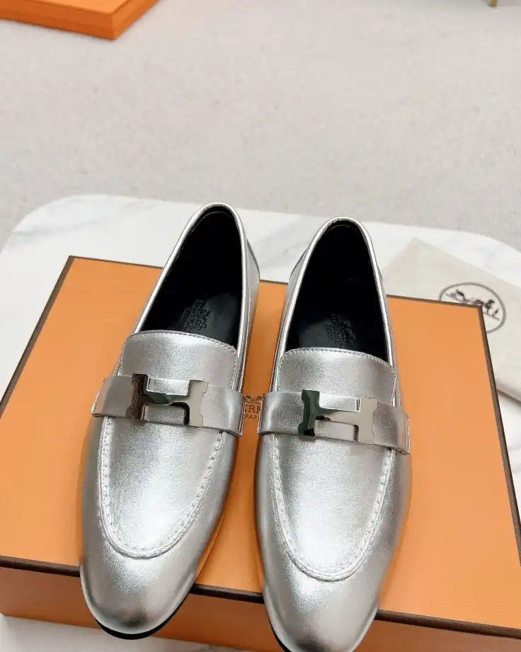 hype Hermes Leather Shoes