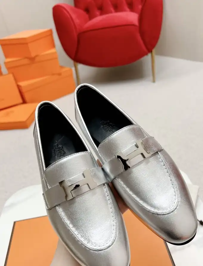 hype Hermes Leather Shoes