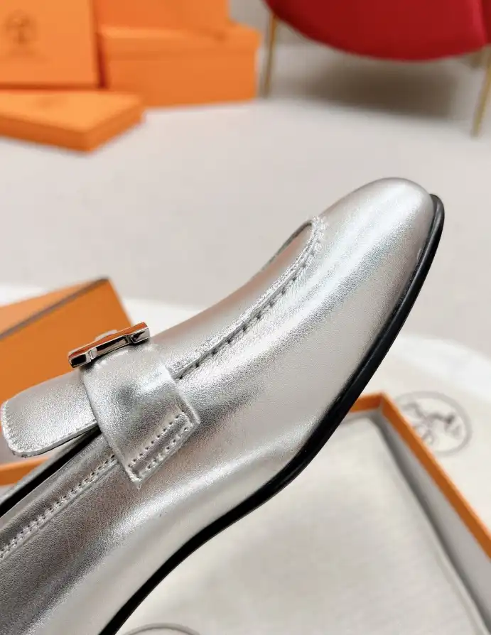 hype Hermes Leather Shoes