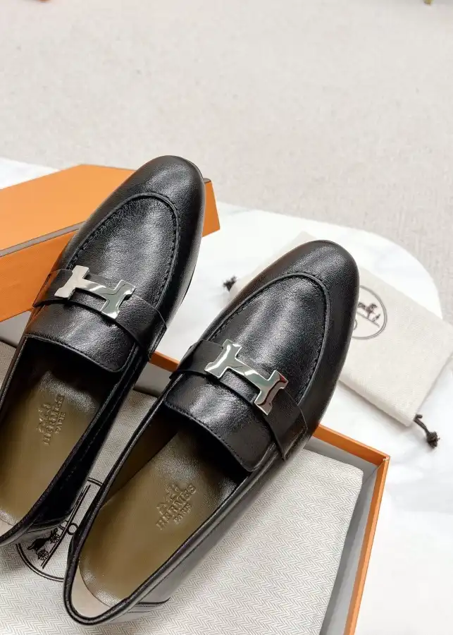 hype Hermes Leather Shoes