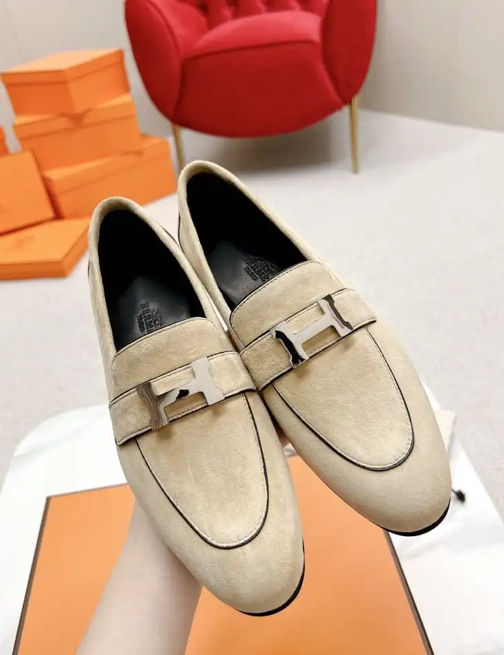 hype Hermes Leather Shoes