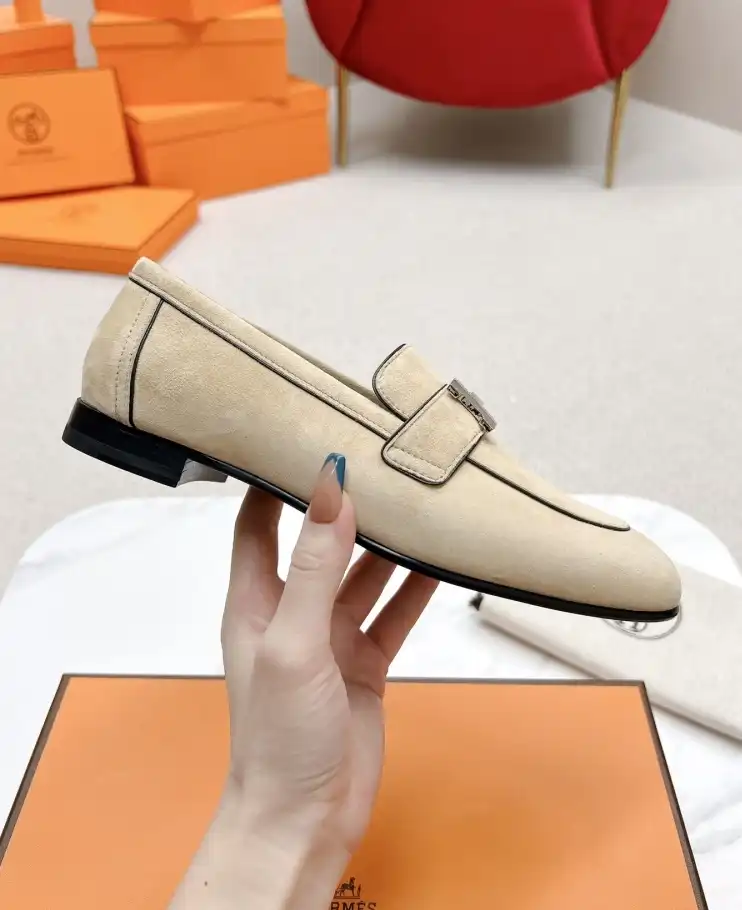 hype Hermes Leather Shoes