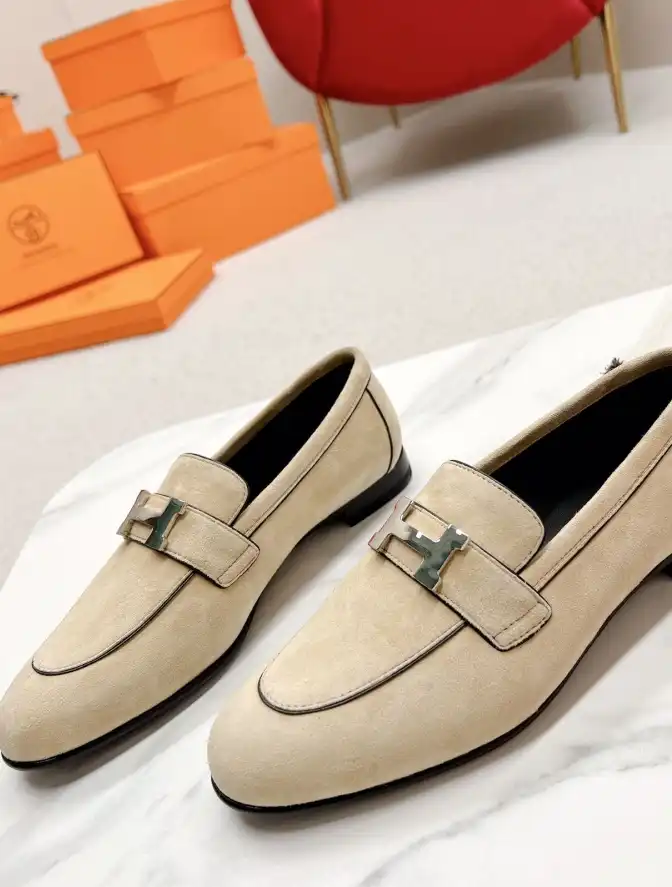 hype Hermes Leather Shoes