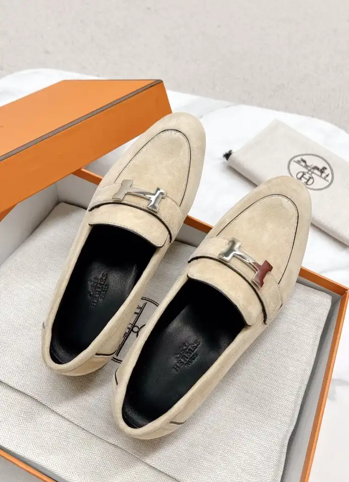 hype Hermes Leather Shoes