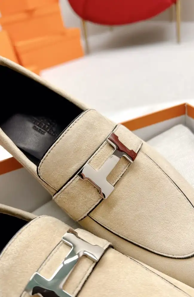 hype Hermes Leather Shoes