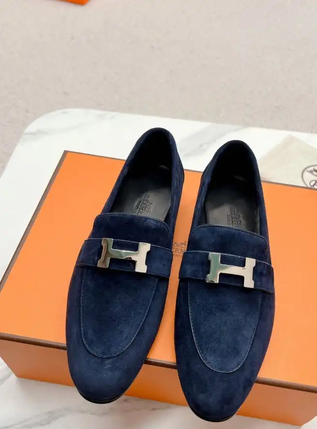 hype Hermes Leather Shoes