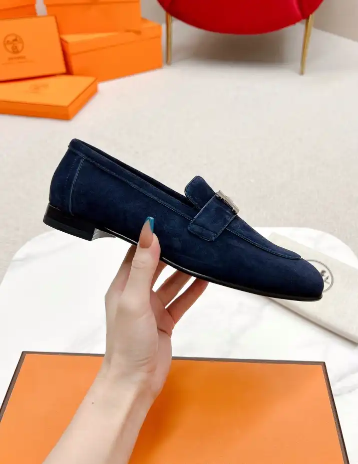 hype Hermes Leather Shoes