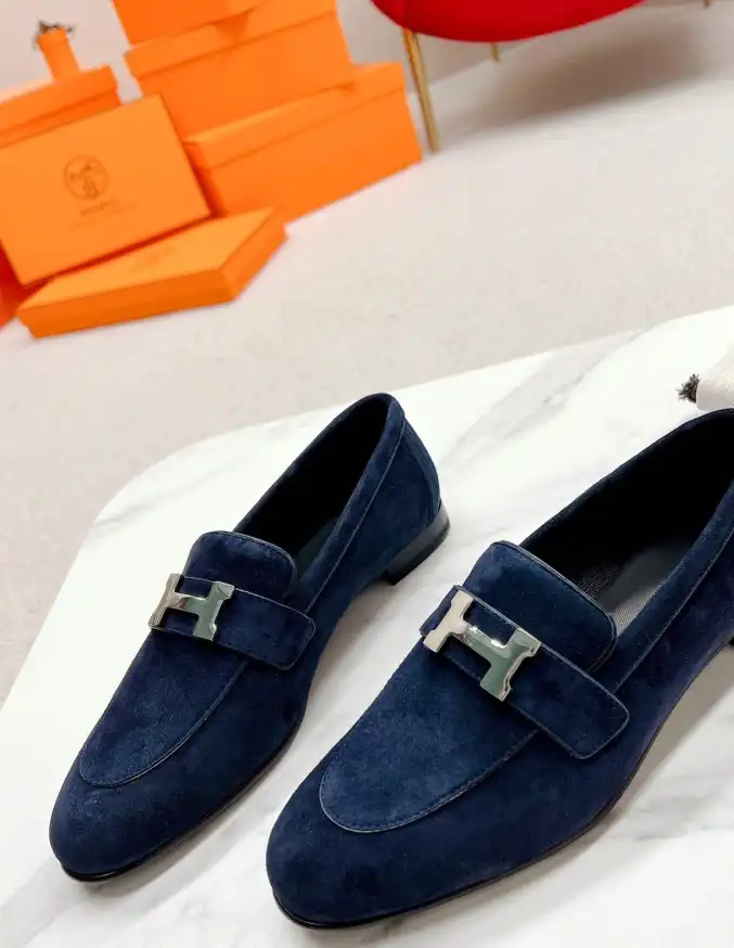 hype Hermes Leather Shoes