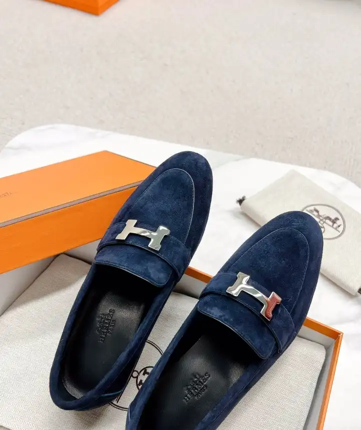 hype Hermes Leather Shoes