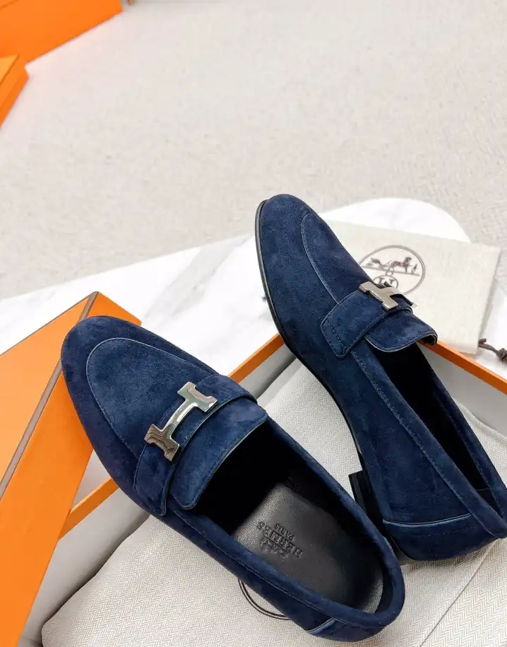 hype Hermes Leather Shoes