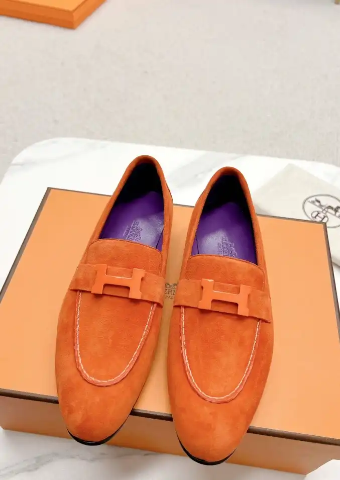 hype Hermes Leather Shoes