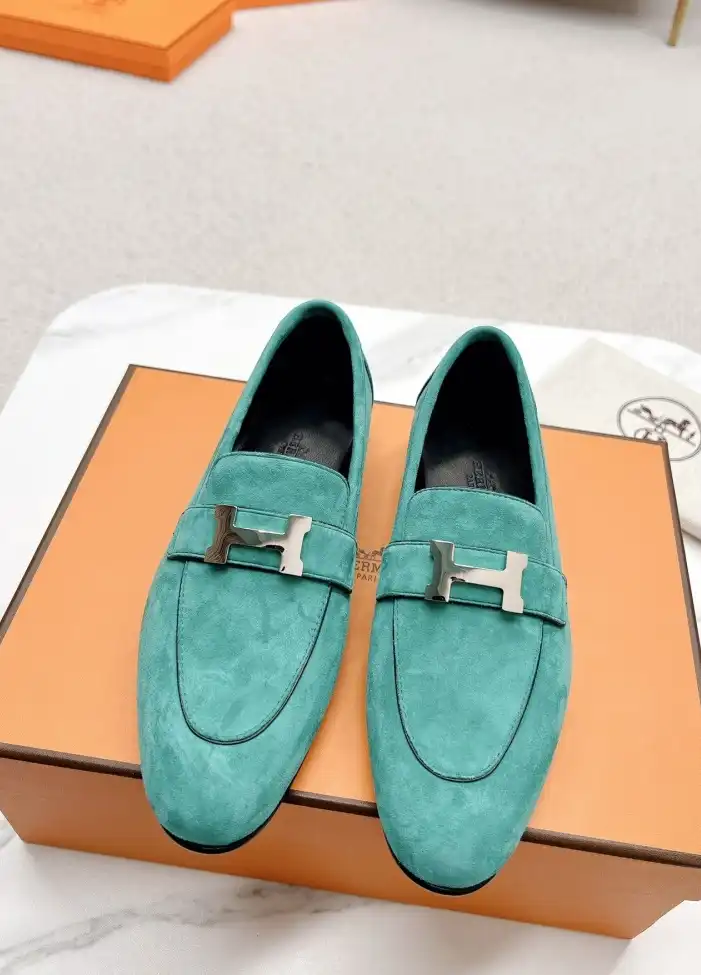 hype Hermes Leather Shoes