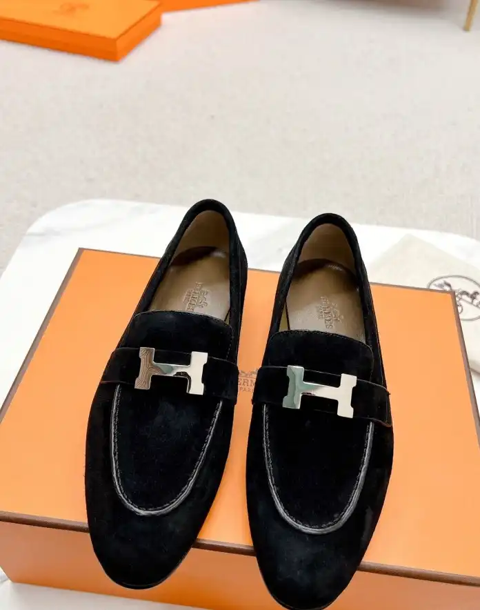 hype Hermes Leather Shoes