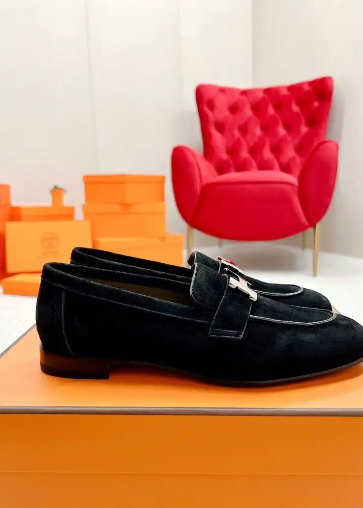 hype Hermes Leather Shoes