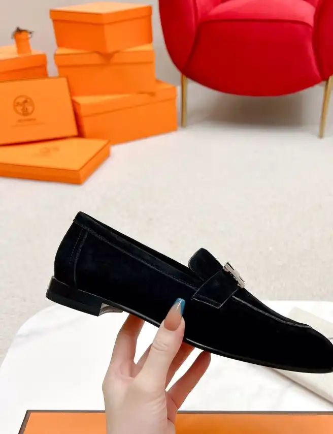 hype Hermes Leather Shoes