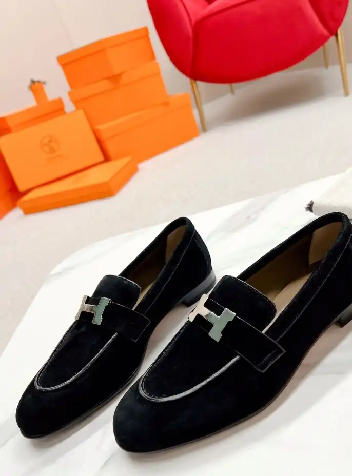 hype Hermes Leather Shoes