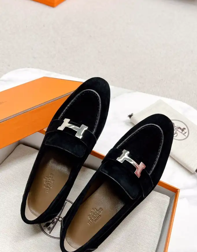 hype Hermes Leather Shoes