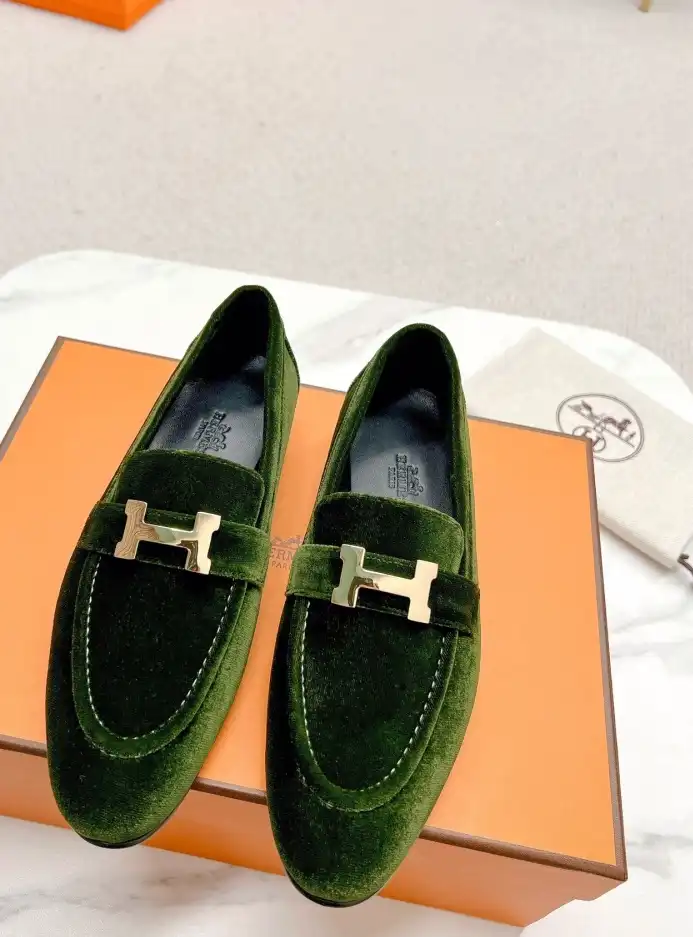 hype Hermes Leather Shoes