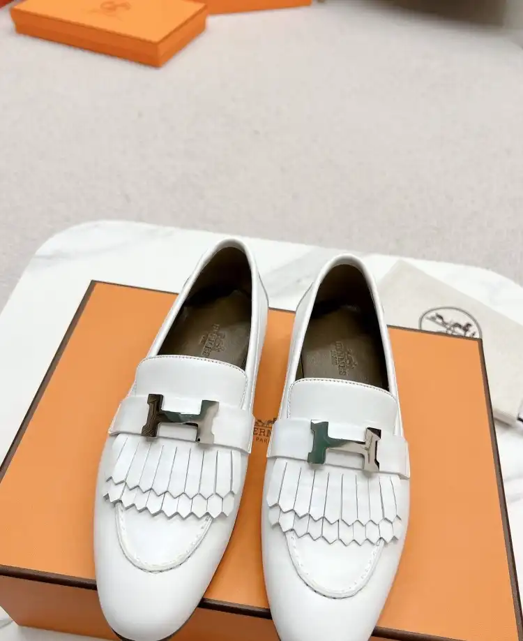 hype Hermes Leather Shoes