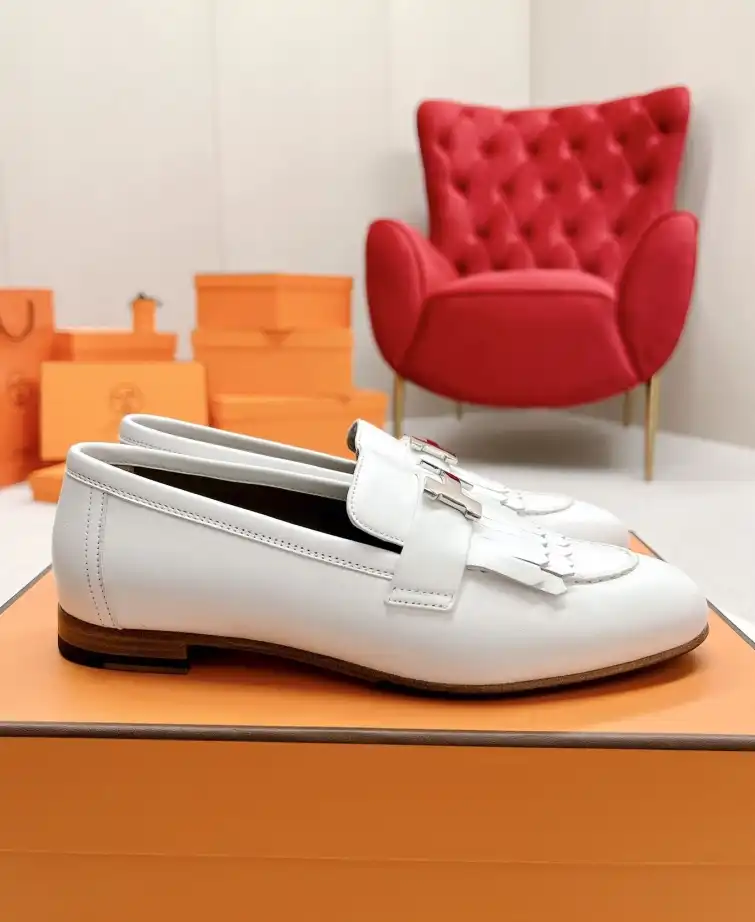 hype Hermes Leather Shoes