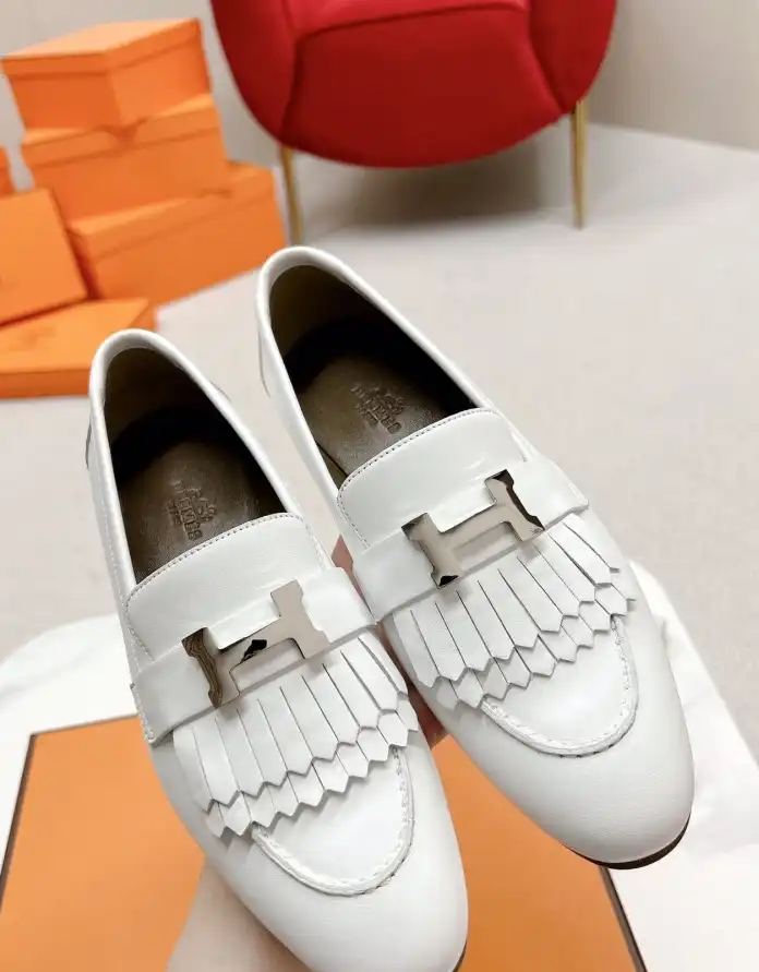 hype Hermes Leather Shoes