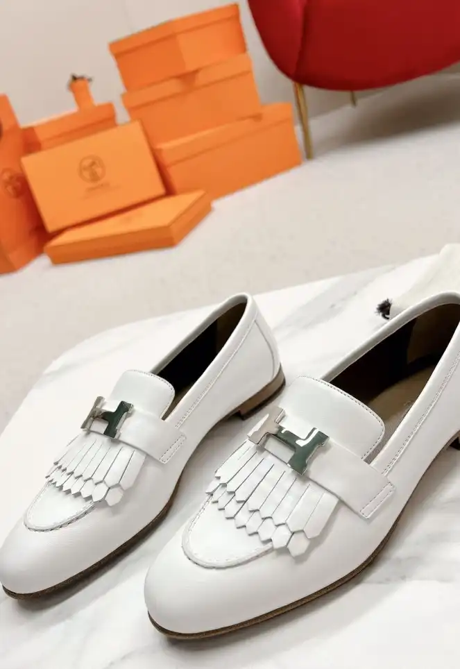 hype Hermes Leather Shoes