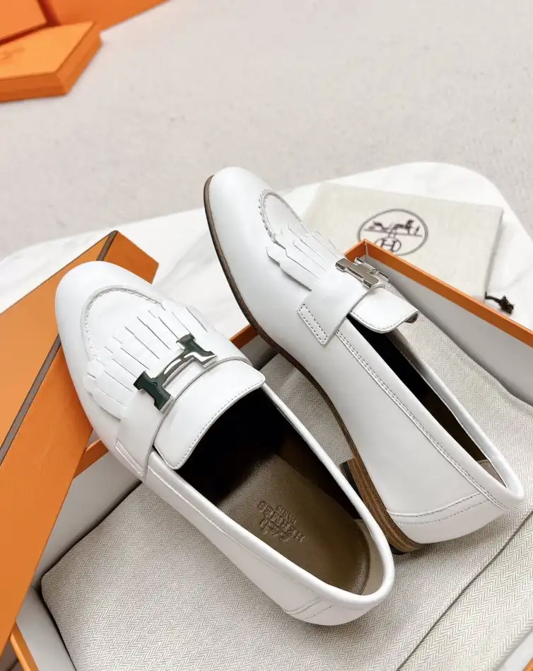 hype Hermes Leather Shoes