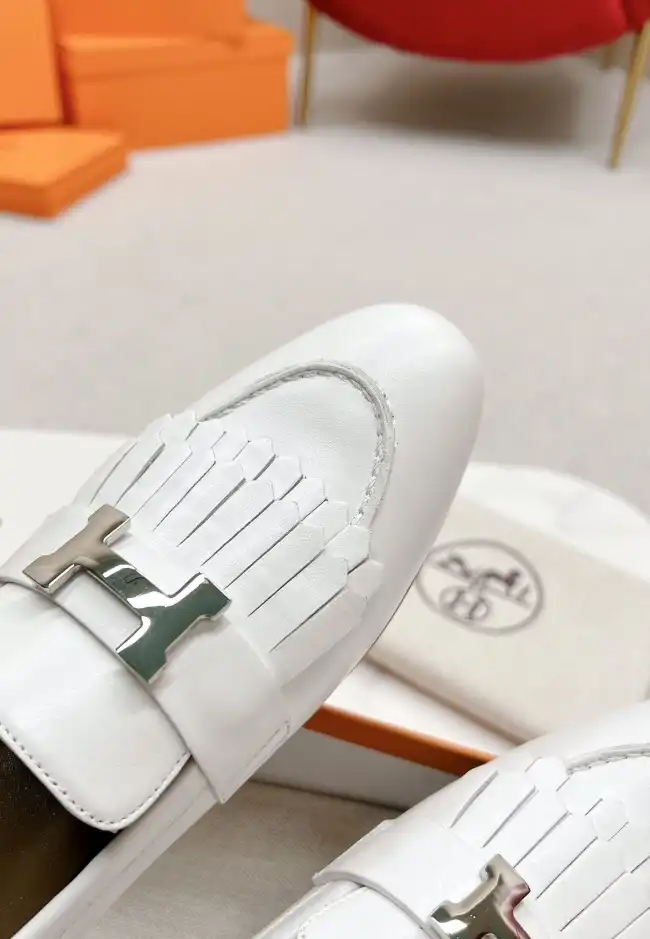 hype Hermes Leather Shoes