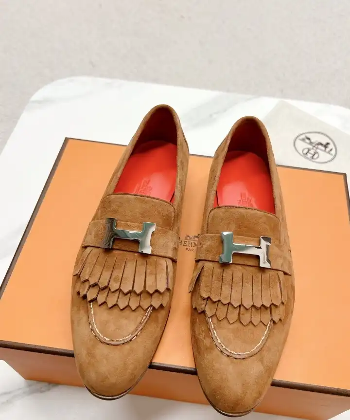 hype Hermes Leather Shoes