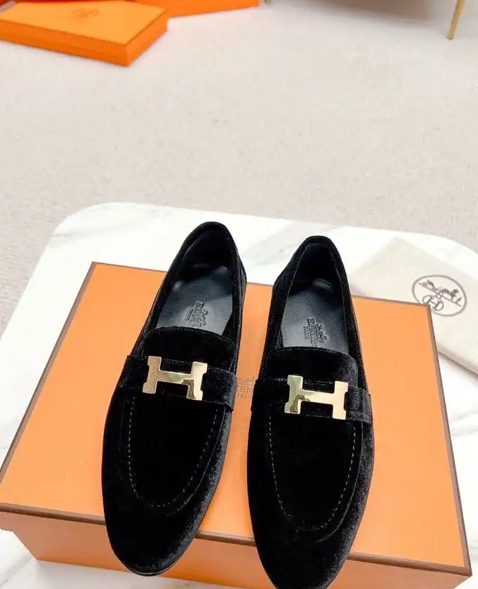 hype Hermes Leather Shoes